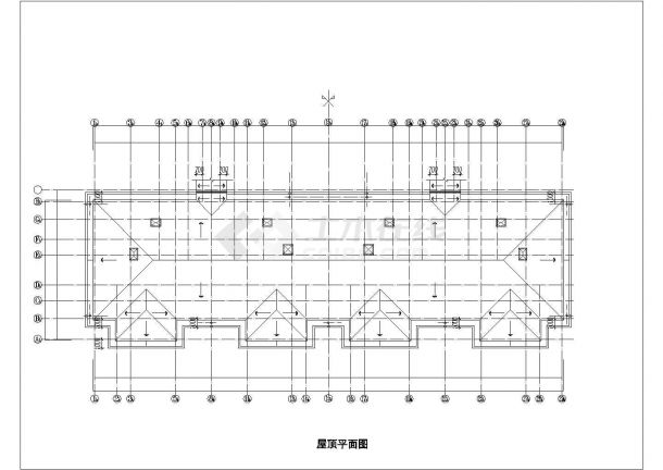 嘉兴市某度假村2层砖混酒店式民宿住宅楼建筑设计CAD图纸-图二