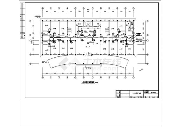 商务办公楼中央空调管道设计cad施工图纸-图二
