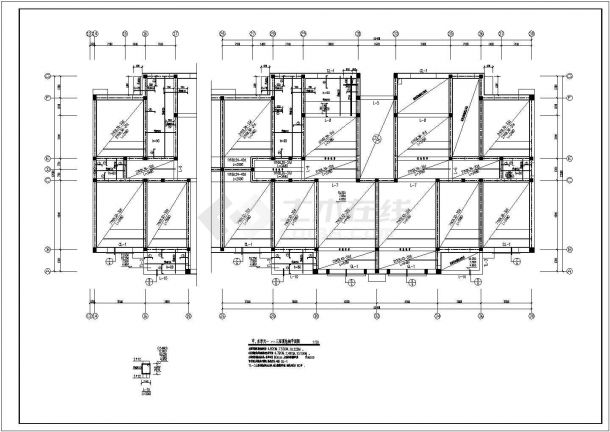【精选】六层砖混住宅楼建筑结构设计CAD图纸-图一