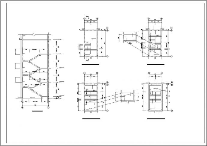 【精选】五层砖混单元住宅楼建筑设计CAD图纸_图1