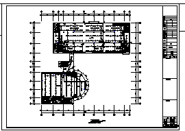 某三层职业技术学校图书馆全套电气施工cad图(含照明，弱电设计)-图二