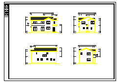 某木结构别墅建筑施工cad设计图_图1