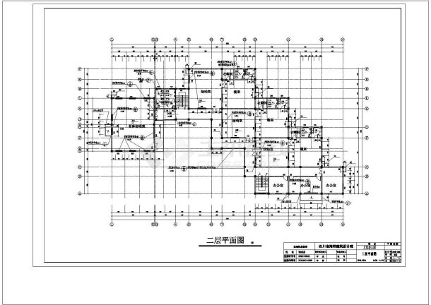 某城市三层幼儿园设计cad全套建筑施工图（含设计说明）-图二