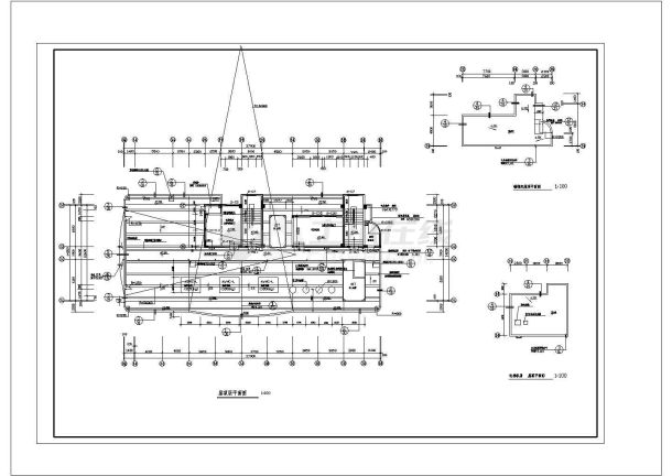 某13层框架剪力墙结构三星级民航宾馆设计cad全套建施图【含设计说明】-图一