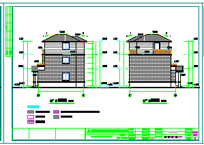 新农村两层别墅建筑设计cad图纸_图1