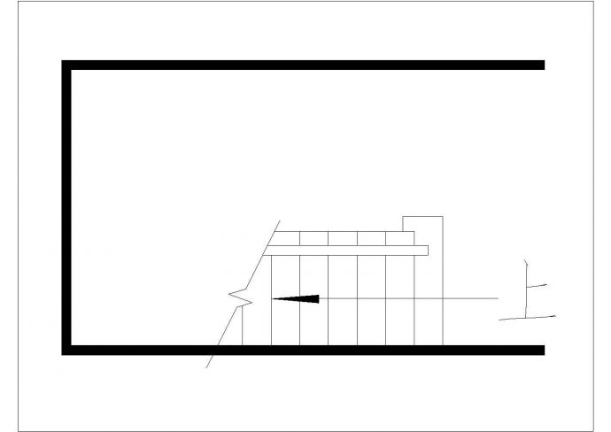某楼梯底层CAD节点平立剖构造设计图_图1