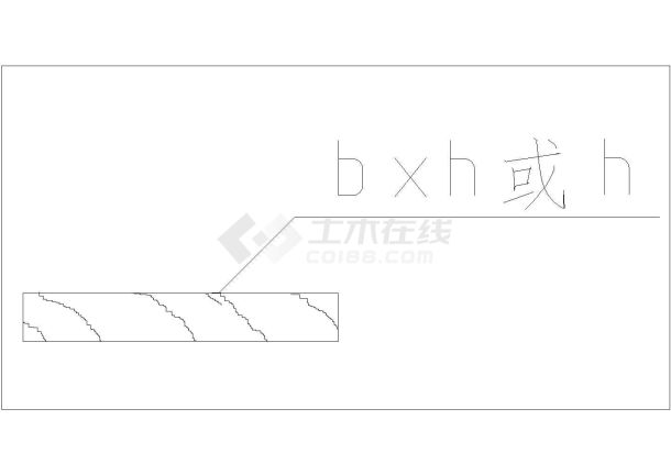 某木板CAD构造详细施工设计图纸-图一