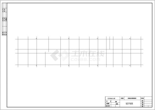 某小区建筑面积3000 m2多层住宅楼工程设计cad图（含开题报告、任务书）-图二