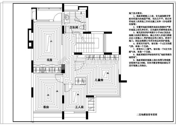 三层别墅地暖设计方案图片