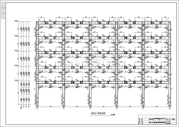 某建筑面积3500平米五层框架物流港厂房毕业设计cad全套建筑施工图（含设计说明，含结构设计，含计算书）-图二