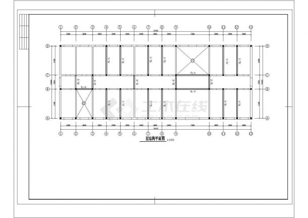某三层砖混结构综合教学楼建筑方案CAD图（高11米）-图二