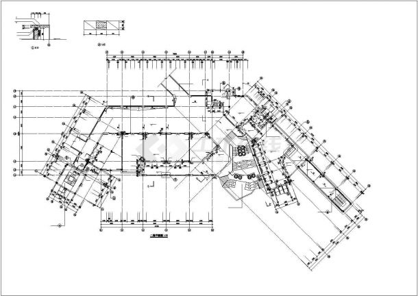 某地2层1895.11平米万科会所建筑施工图【平立剖 楼梯平面（无屋顶平面）】-图二
