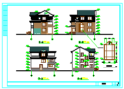 某简单实用新型农村住宅建筑设计cad施工图-图一