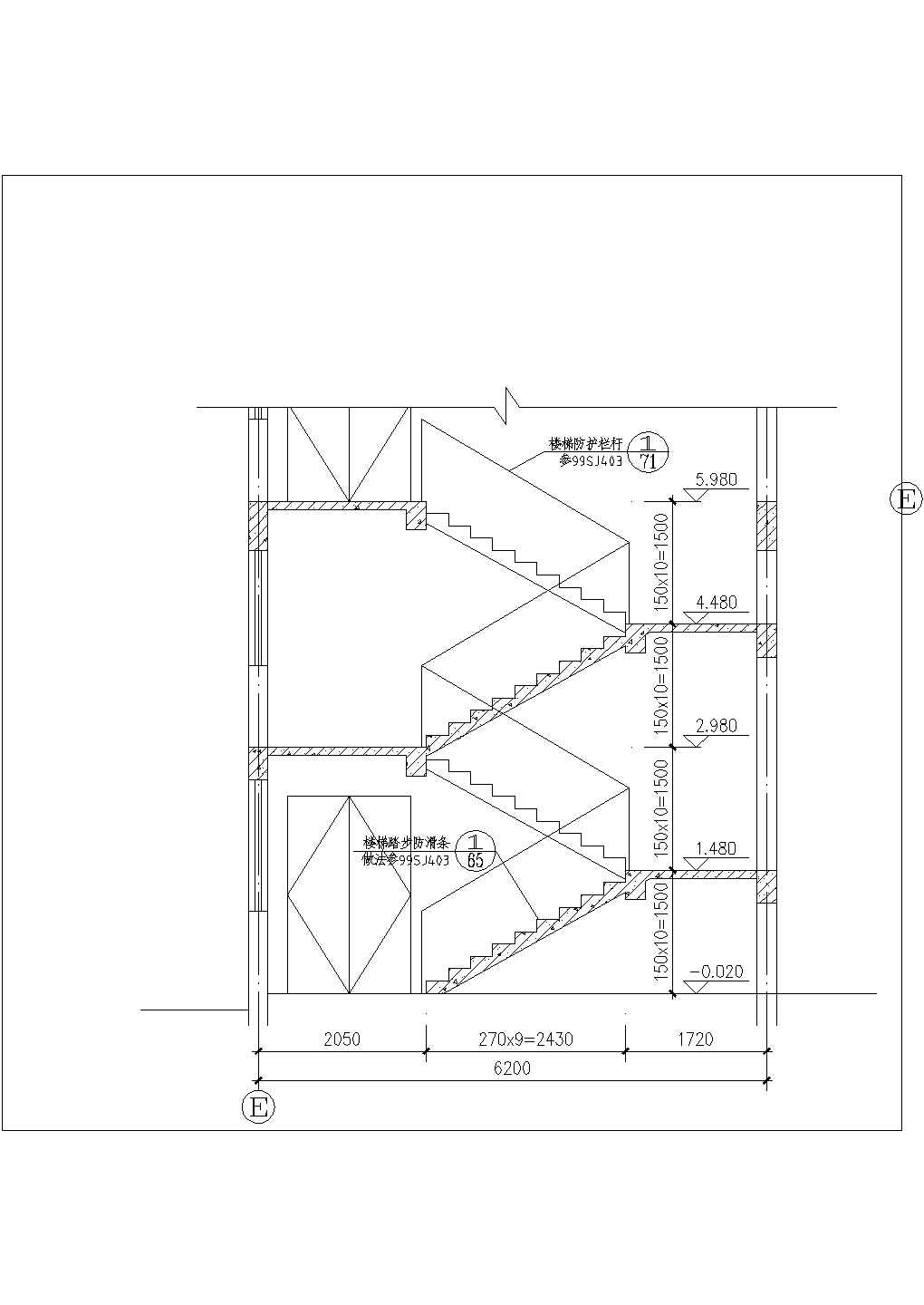 南昌市工厂1600平米2层框架结构加工厂房建筑设计CAD图纸