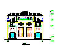某地区小别墅方案建筑cad图纸-图一