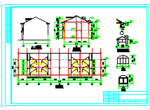 某小别墅全套建筑设计cad施工图纸_图1