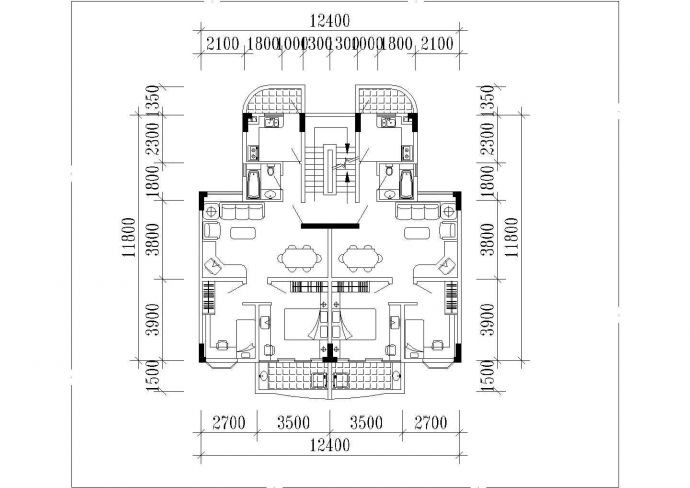 潮州市某新建小区70-110平米的平面户型设计CAD图纸（共10张）_图1