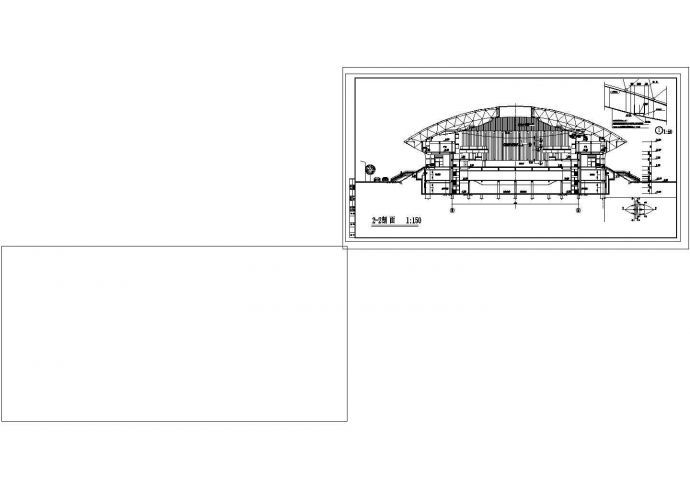 奥体中心建筑CAD图纸_图1