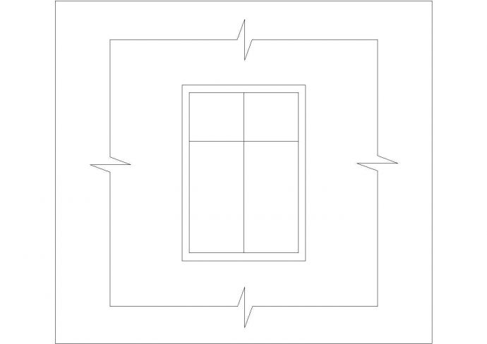 某墙和窗CAD构造施工节点图纸_图1