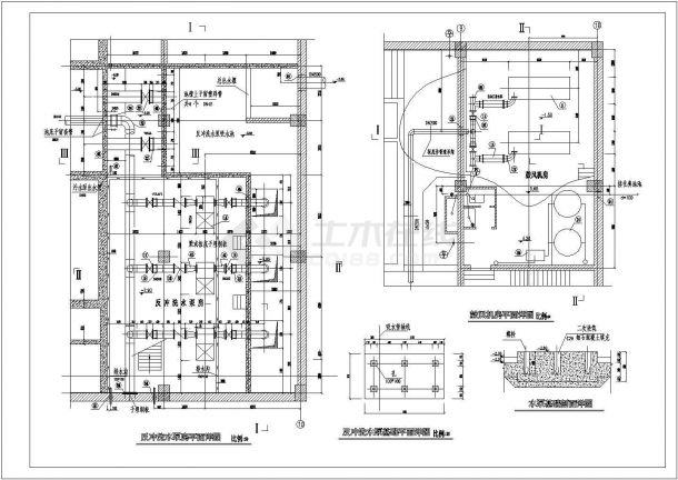 安徽地表综合水处理车间17-24设计全套施工cad图-图一