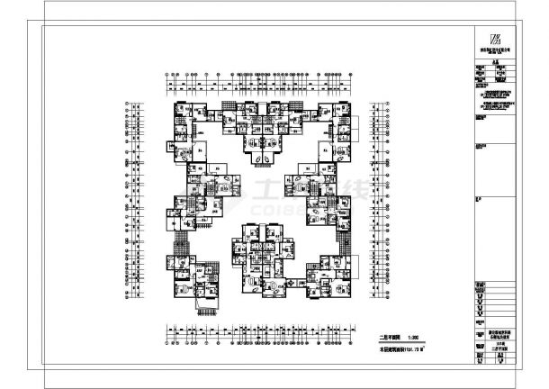 某城市多层高级联排别墅设计图-图一