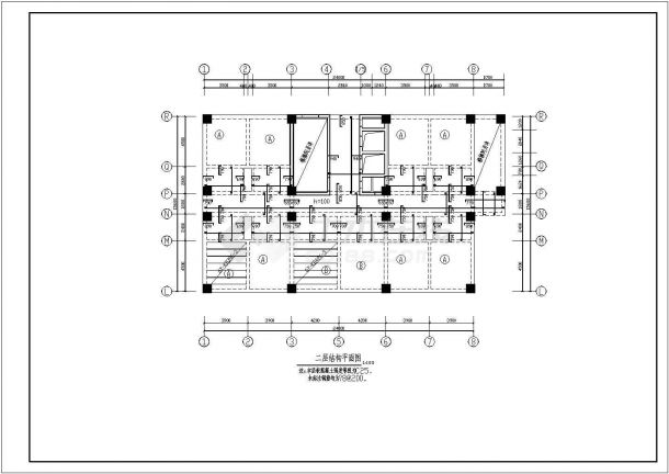 某13层框架剪力墙结构宾馆设计cad全套结构施工图【含设计说明】-图一