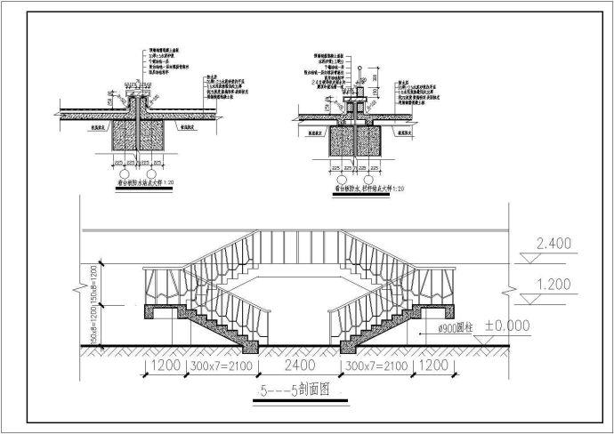 某地3层框架结构体育馆建筑施工图_图1