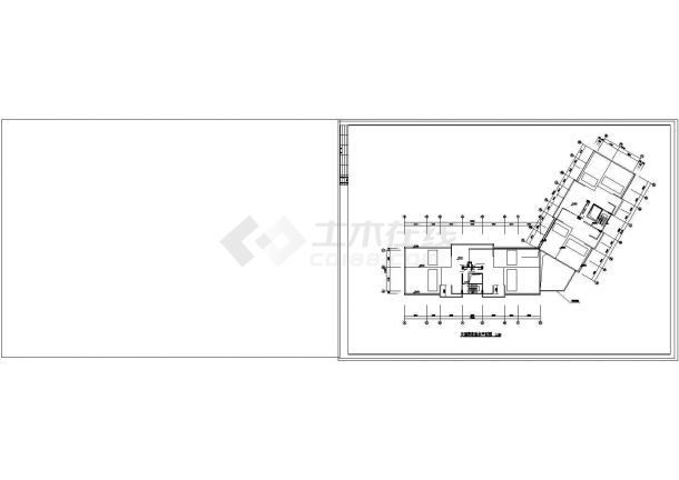 [南方]某12层住宅楼带人防建筑设计cad全套施工图纸-图二