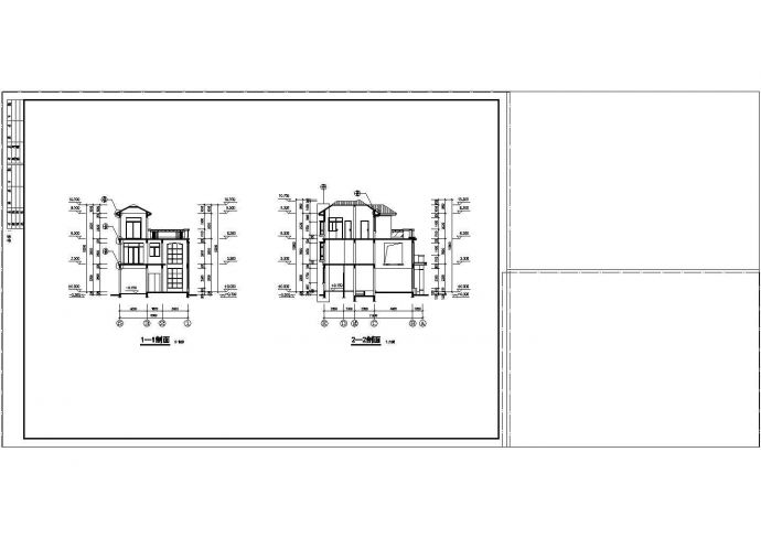 某地区别墅建筑设计cad全套施工图纸_图1