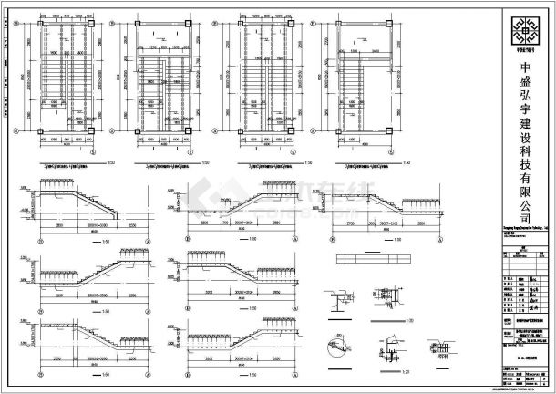 某工业区2层钢框架结构厂房结构设计施工CAD图纸-图二