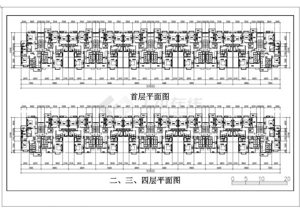 大新东区6号楼住宅CAD建筑图-图二