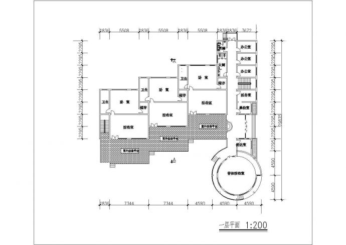 某框架结构二层6班幼儿园设计cad详细建筑施工图_图1