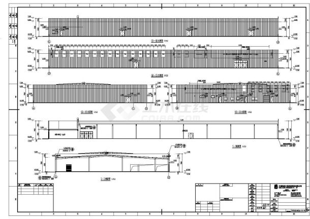 某工业区商场建筑设计施工CAD图纸-图二