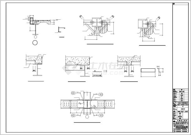 某工业区单层门式刚架结构工业厂房建筑设计施工CAD图纸-图一