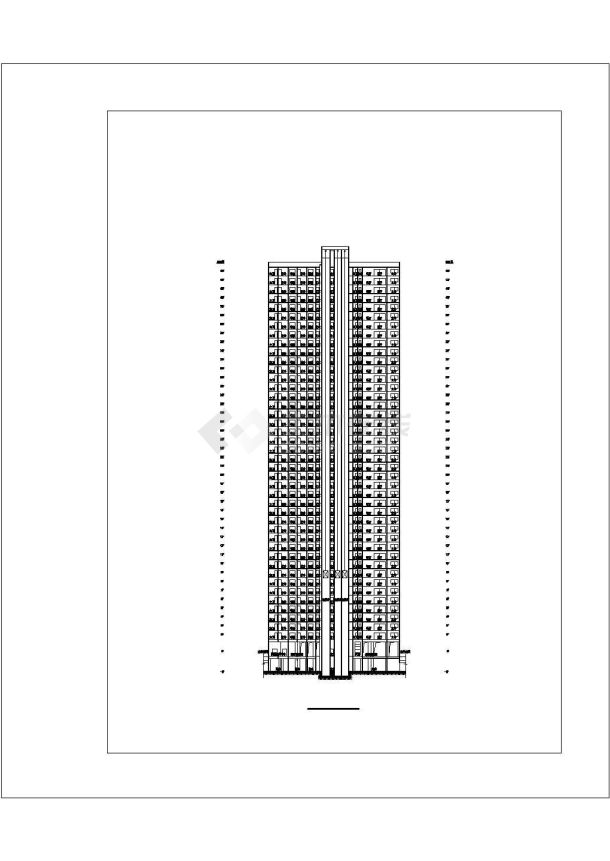 长沙万科金域国际项目建筑全套cad图，含效果图-图二