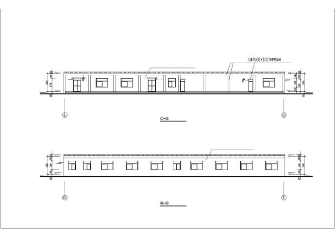 某带有备餐室的食堂建筑设计CAD施工图_图1