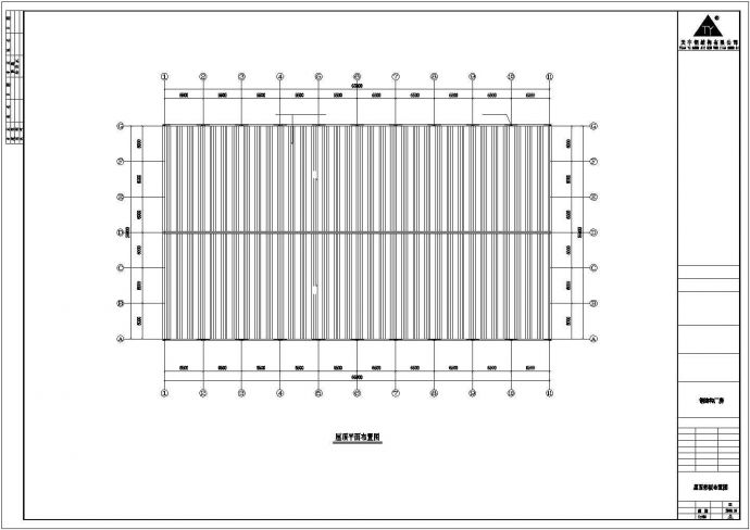 某工业区65x36米钢结构设计施工CAD图纸_图1