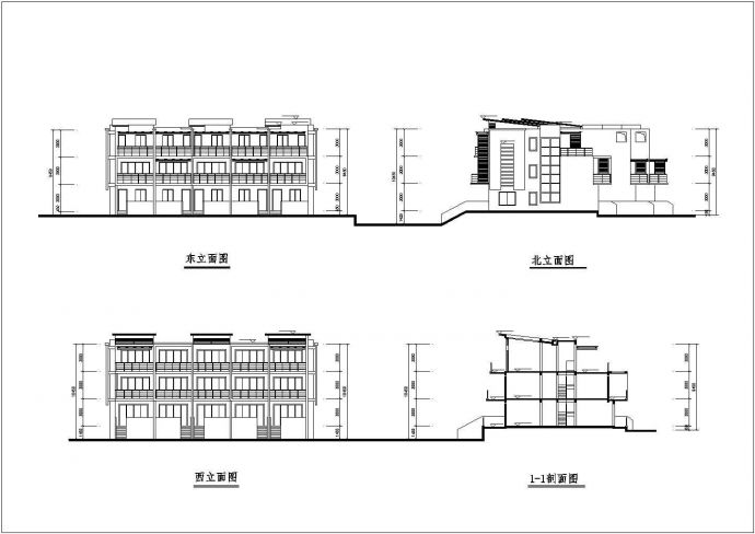 三亚金中海蓝钻项目建筑全套cad图，含效果图_图1