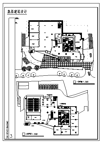 住宅设计_某城市二十六层带地下室二层住宅全套施工cad图纸-图一