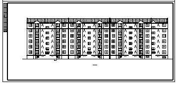 住宅楼设计_某城市六层小区住宅楼全套施工cad图纸-图二