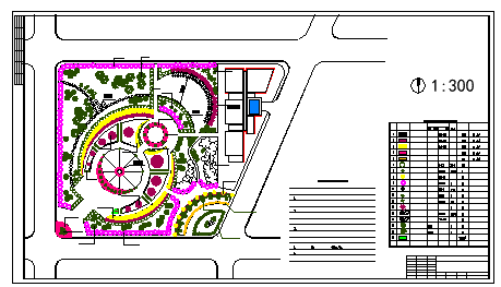 安徽某地小游园环境景观规划CAD参考图-图一