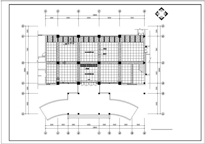 池州广电大厦cad建筑设计方案图纸_图1