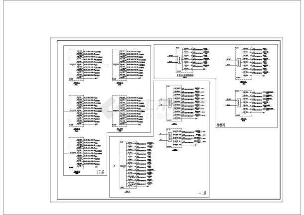 30层商住楼高低压配电系统图 (2)cad图纸设计-图一