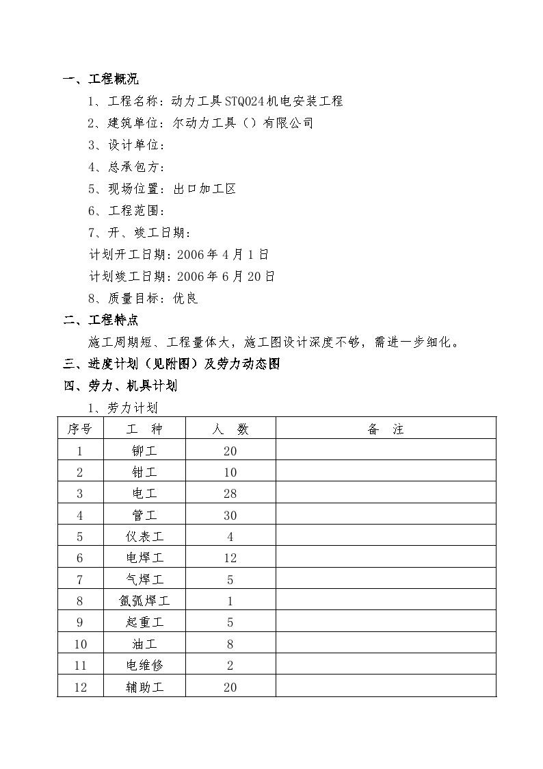 力工具STQ024机电安装工程.doc-图一