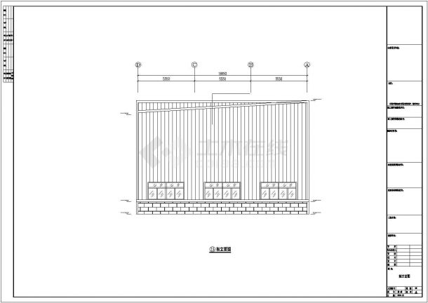 某工业区坤峰公司钢结构厂房工程设计施工CAD图纸-图一