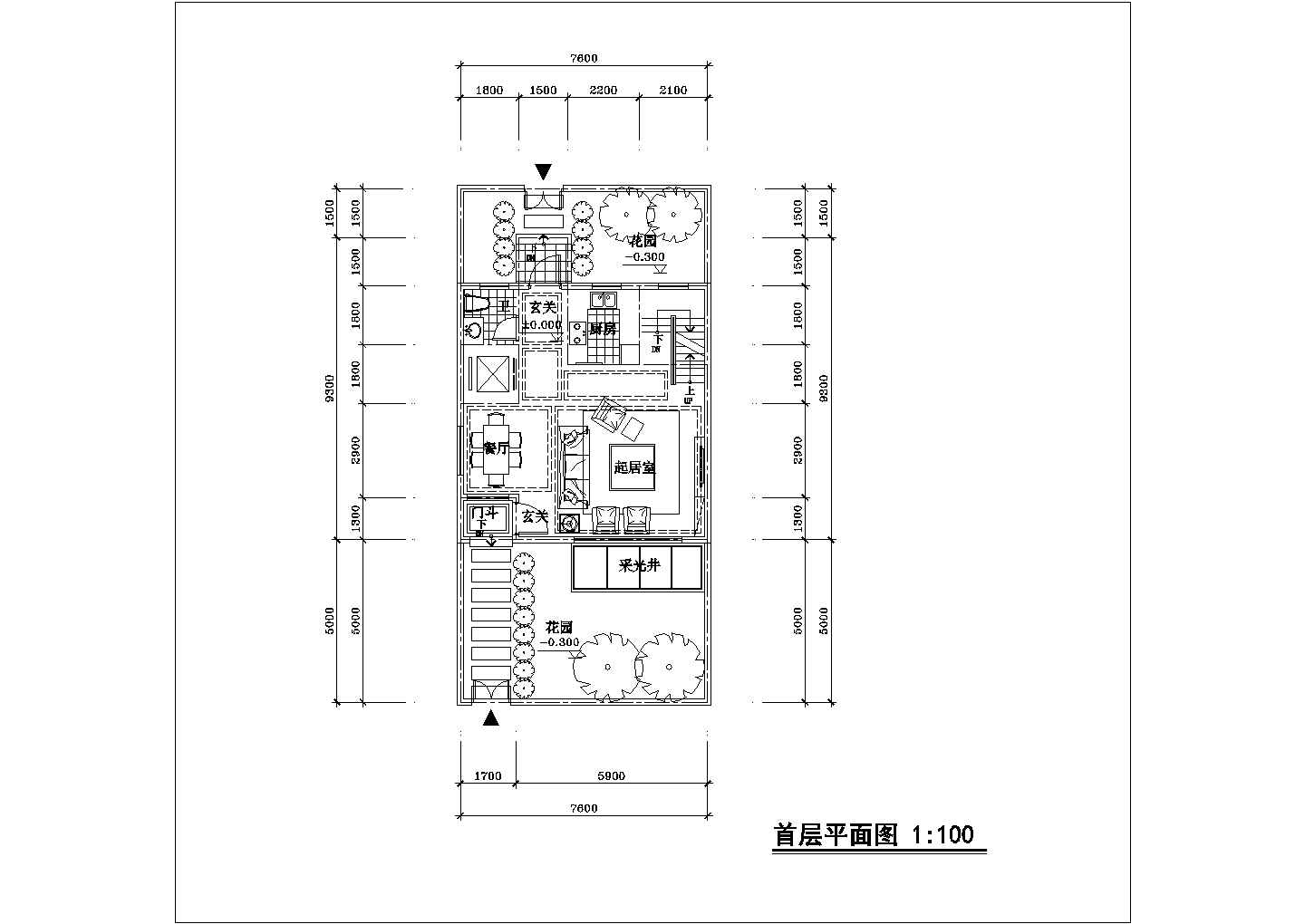 杭州狮龙苑别墅区3层砖混结构别墅楼全套平面设计CAD图纸（含地下层）
