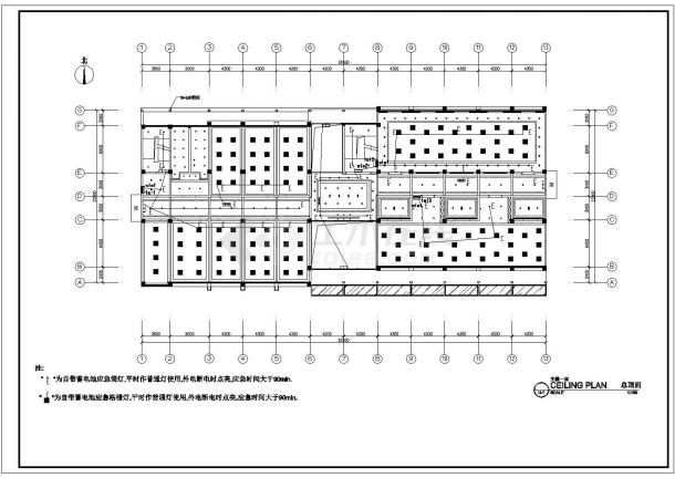 某高层办公楼建筑电气施工设计方案CAD图-图一