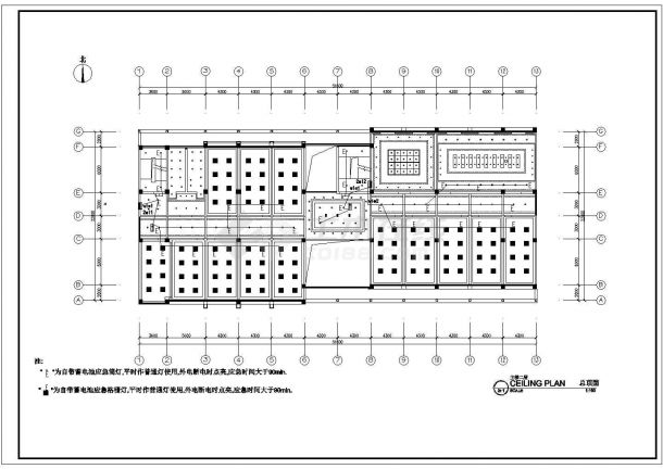 某高层办公楼建筑电气施工设计方案CAD图-图二