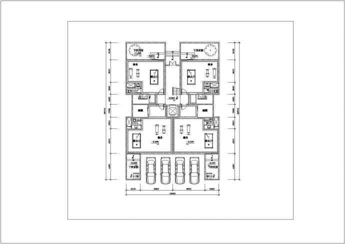 郑州市凯丽花园小区7层框混结构住宅楼平面设计CAD图纸（含地下1层）_图1