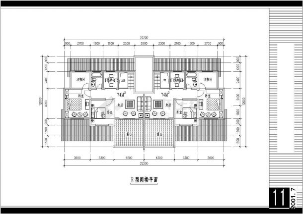 陕西城市住宅平面底商私人住宅楼设计CAD详细建筑施工图-图二